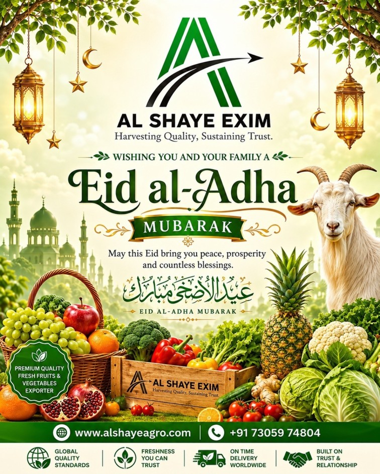 Eid Al-Adha Mubarak from Al Shaye Exim!