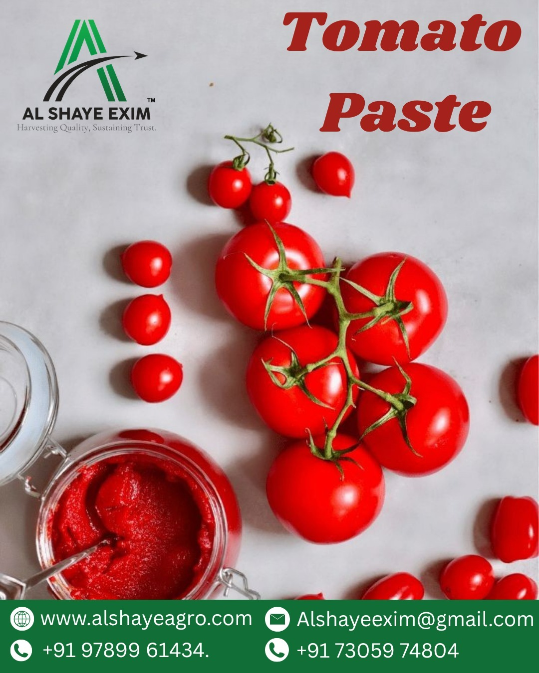 Add rich flavor and vibrant color to your dishes with premium Tomato Paste